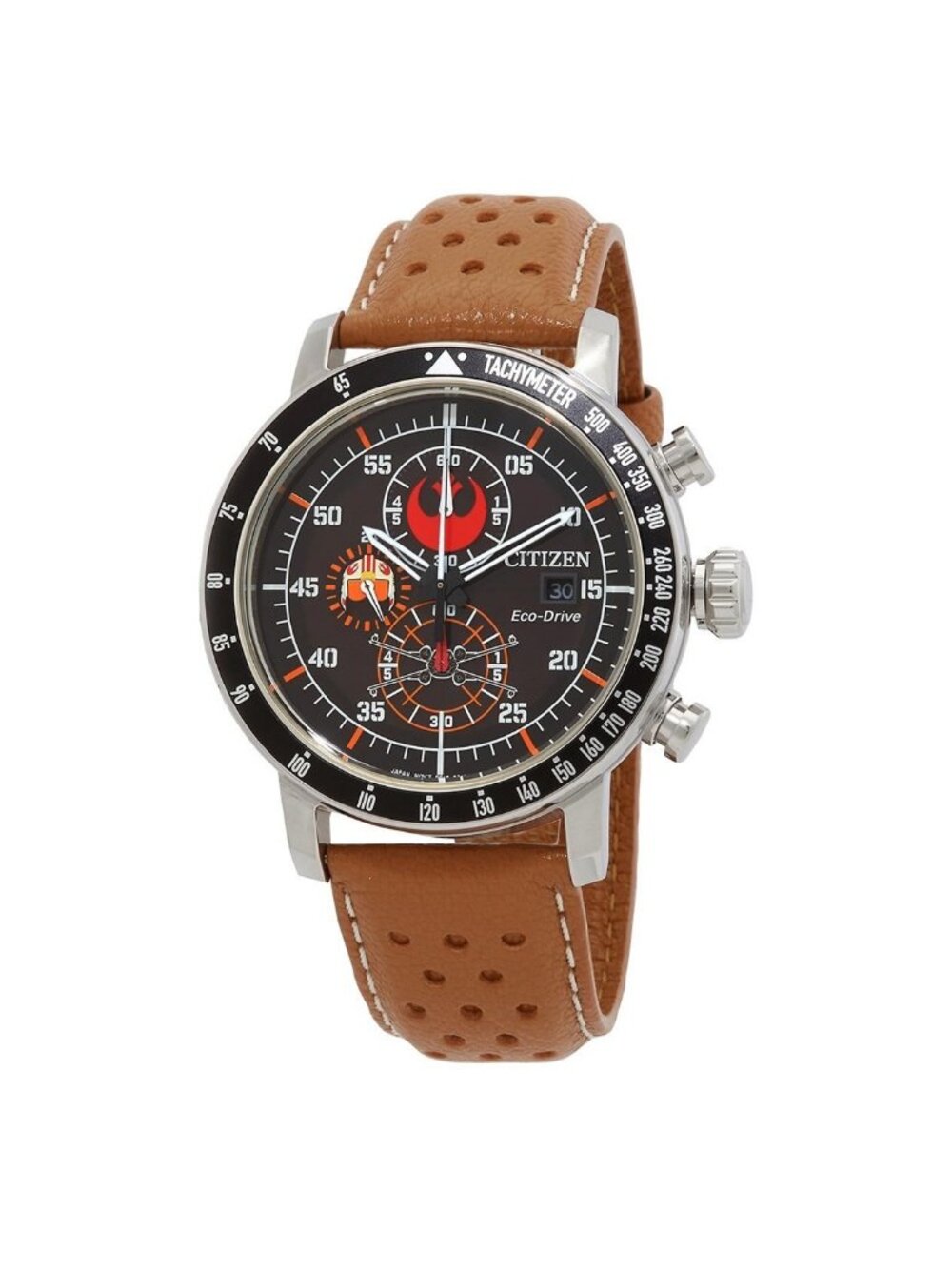 NWT Citizen Rebel Pilot Chronograph Black Dial Men's Watch